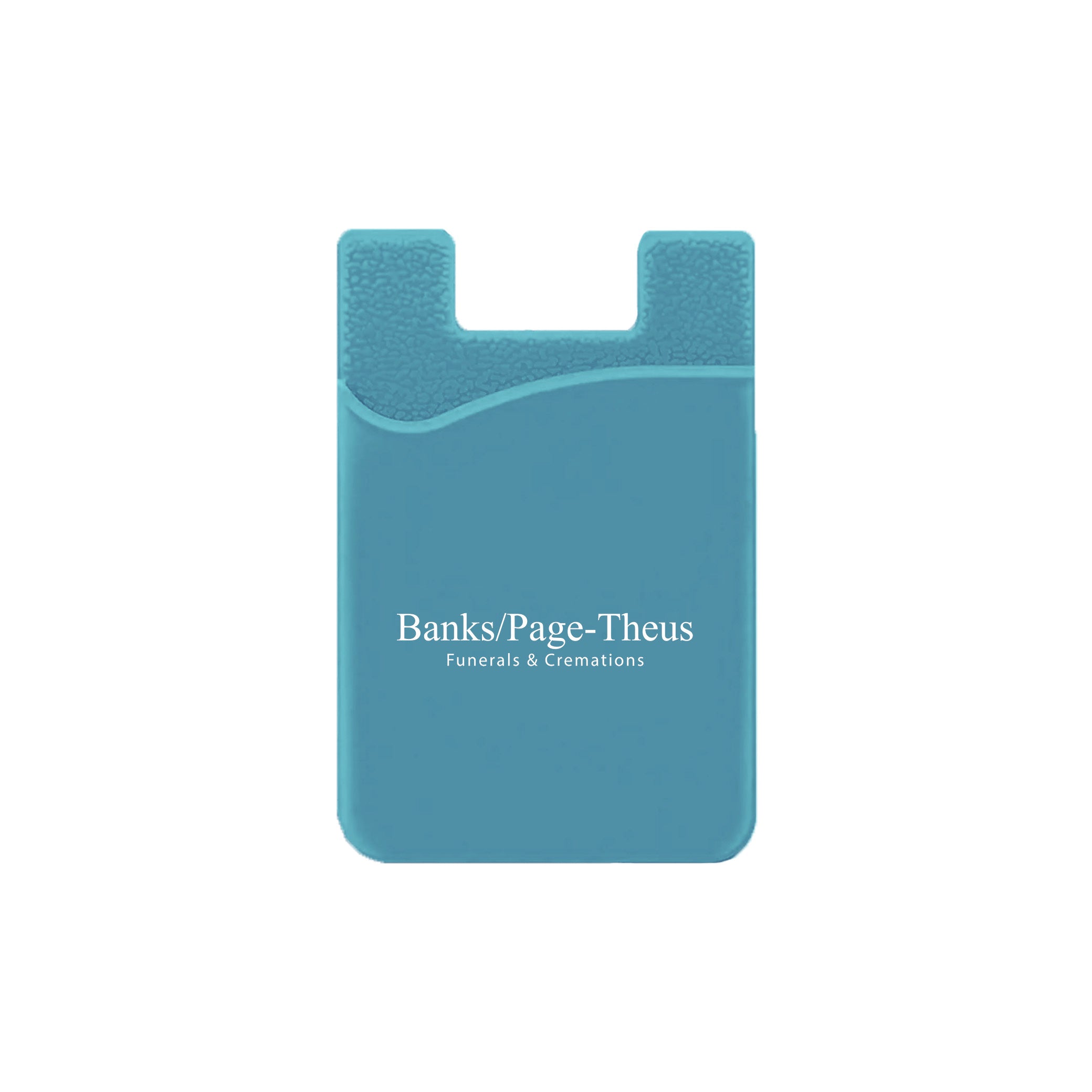 Silicone Wallet Case MOQ 50 PCS Light Blue