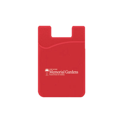 Silicone Wallet Case MOQ 50 PCS Red