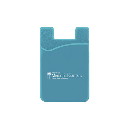 Silicone Wallet Case MOQ 50 PCS Light Blue