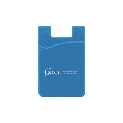 Silicone Wallet Case MOQ 50 PCS Blue