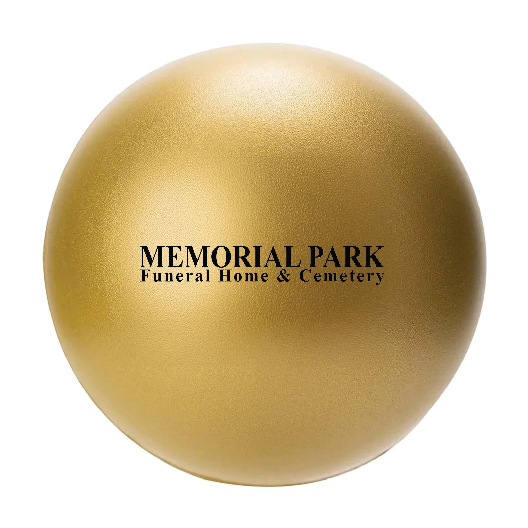 Round Stress Ball Gold