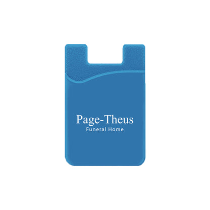 Silicone Wallet Case MOQ 50 PCS Blue