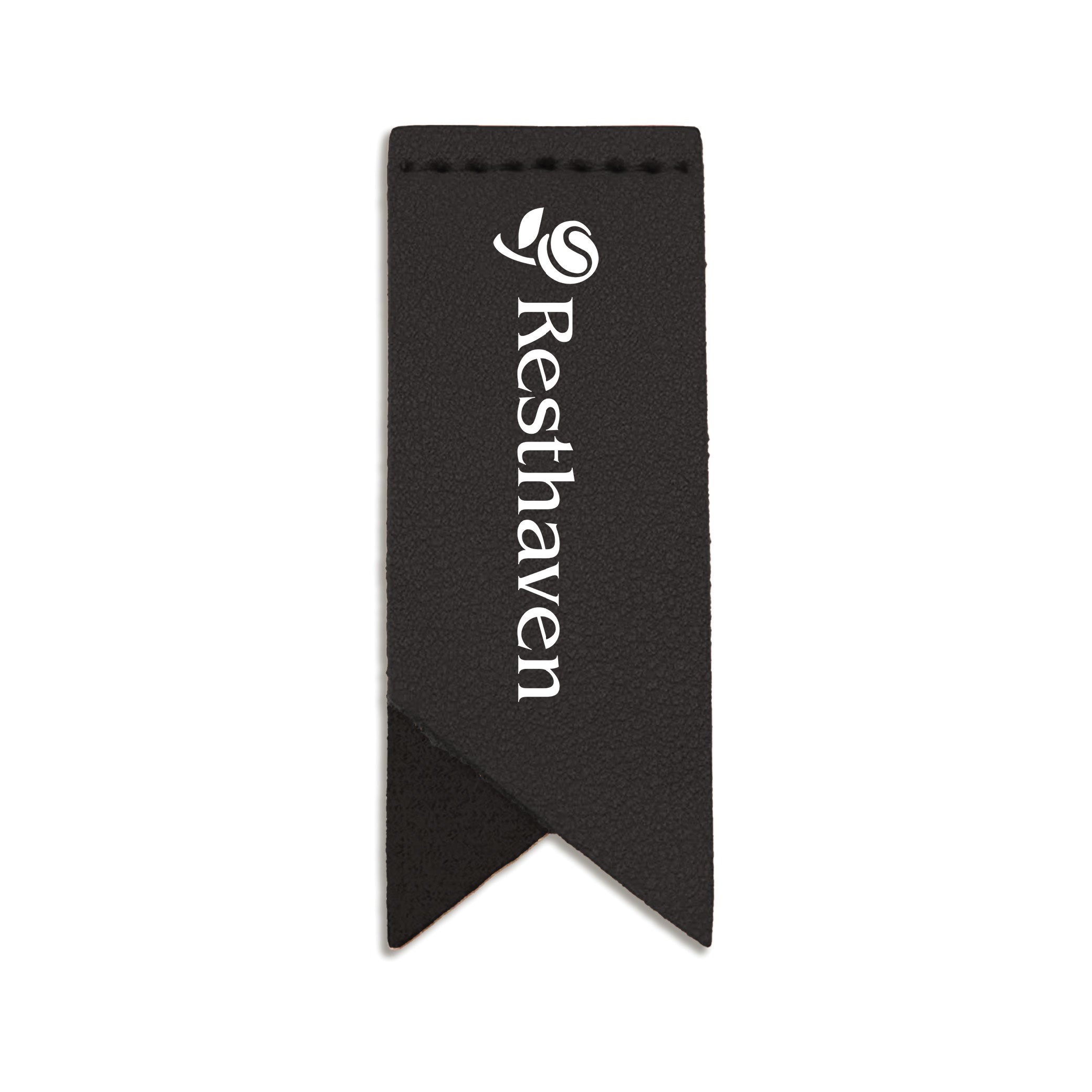 Handmade Leather Bookmark Corner Marker Clip Read Sign Black