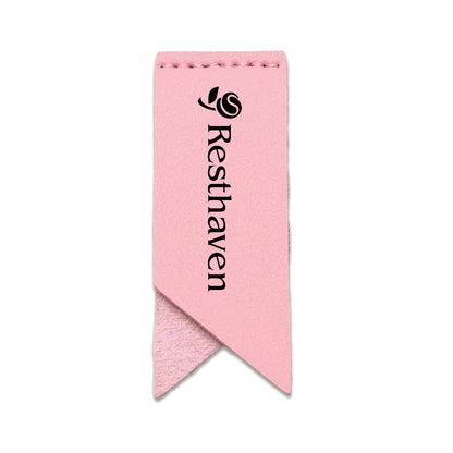 Handmade Leather Bookmark Corner Marker Clip Read Sign Pink