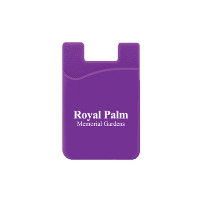 Silicone Wallet Case MOQ 50 PCS Purple