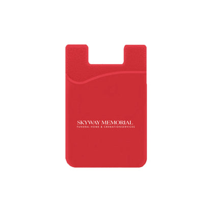 Silicone Wallet Case MOQ 50 PCS Red