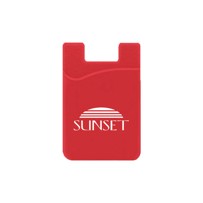 Silicone Wallet Case MOQ 50 PCS Red