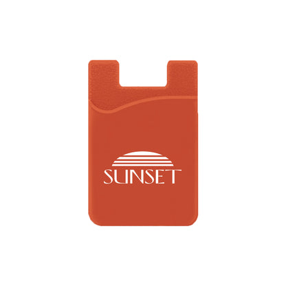 Silicone Wallet Case MOQ 50 PCS Orange
