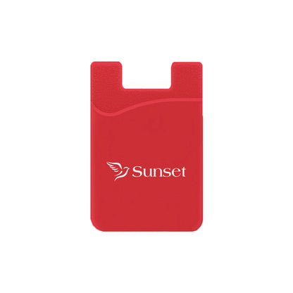 Silicone Wallet Case MOQ 50 PCS Red