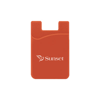 Silicone Wallet Case MOQ 50 PCS Orange